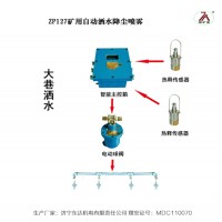 矿用运输大巷ZP127红外热释自动洒水生产厂家